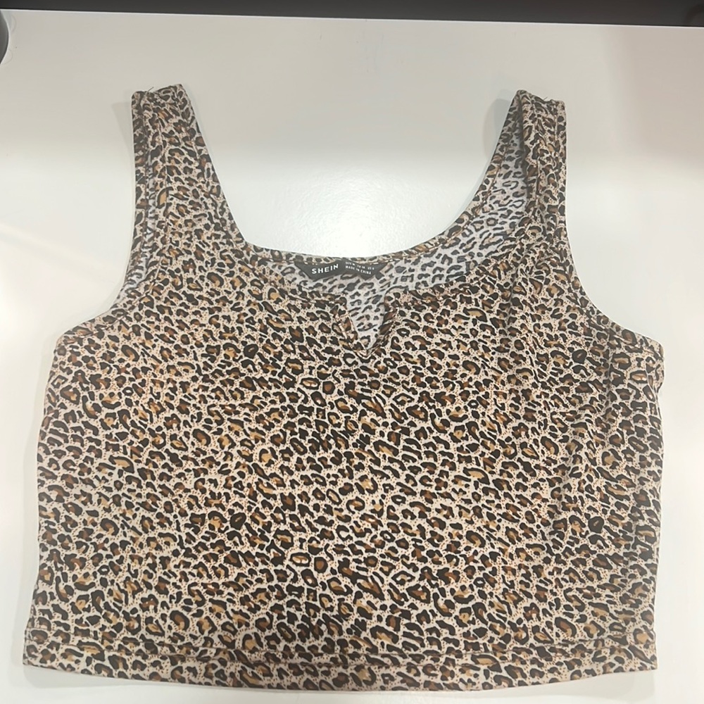 cheetah print tank top